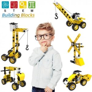 konstruktori za decu 8 u 1 Inžinjerski građevinski set sa 100 elementa Gift box