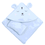 Bebekevi Peškir za bebe Cute Lion - Plavi