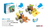 konstruktori za decu 2 u 1 Cartoon Farm Truck