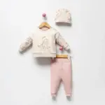 BUBBLES Dvodelni komplet Bambi Light Pink BUB3122SR