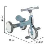 Balance Bike Learn to Ride 2in1 Blue