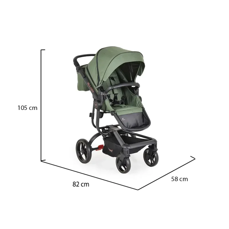 Kolica set Ellada zelena