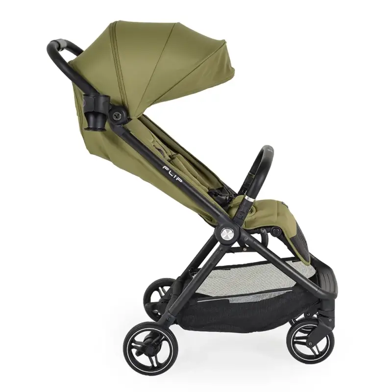 Kolica-za-bebe-Flip-Dark-Forest-Green-bocna-strana.webp