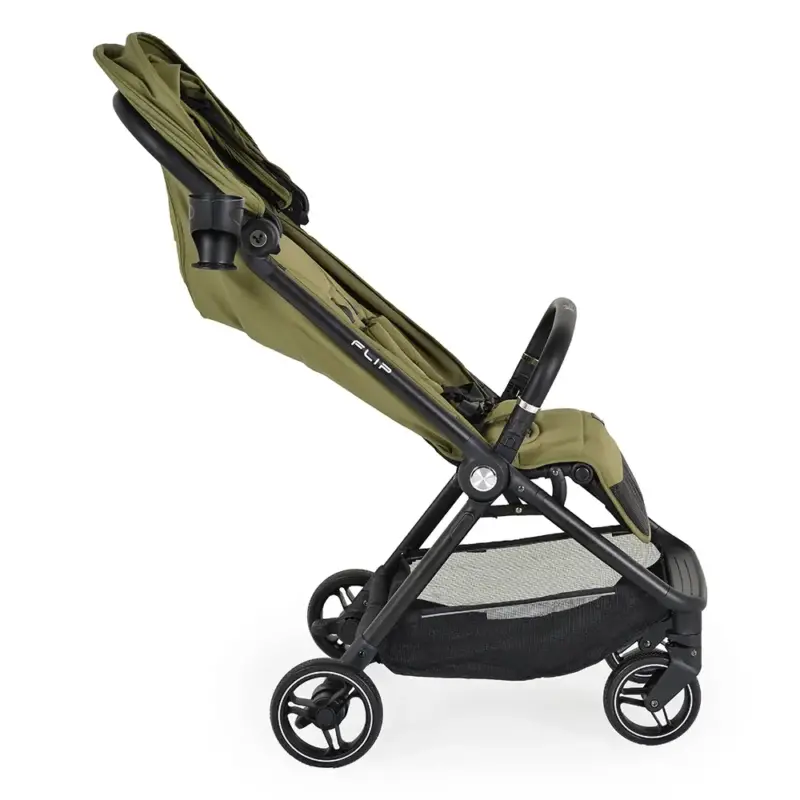 Kolica-za-bebe-Flip-Dark-Forest-Green-sklopiva-tenda.webp