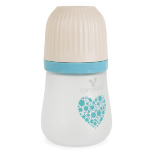 Cangaroo Staklena flašica za bebe Amori 180 ml - Blue